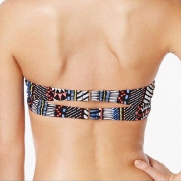 NWOT Bar III Multicolored Bikini Top Large - Picture 2 of 13